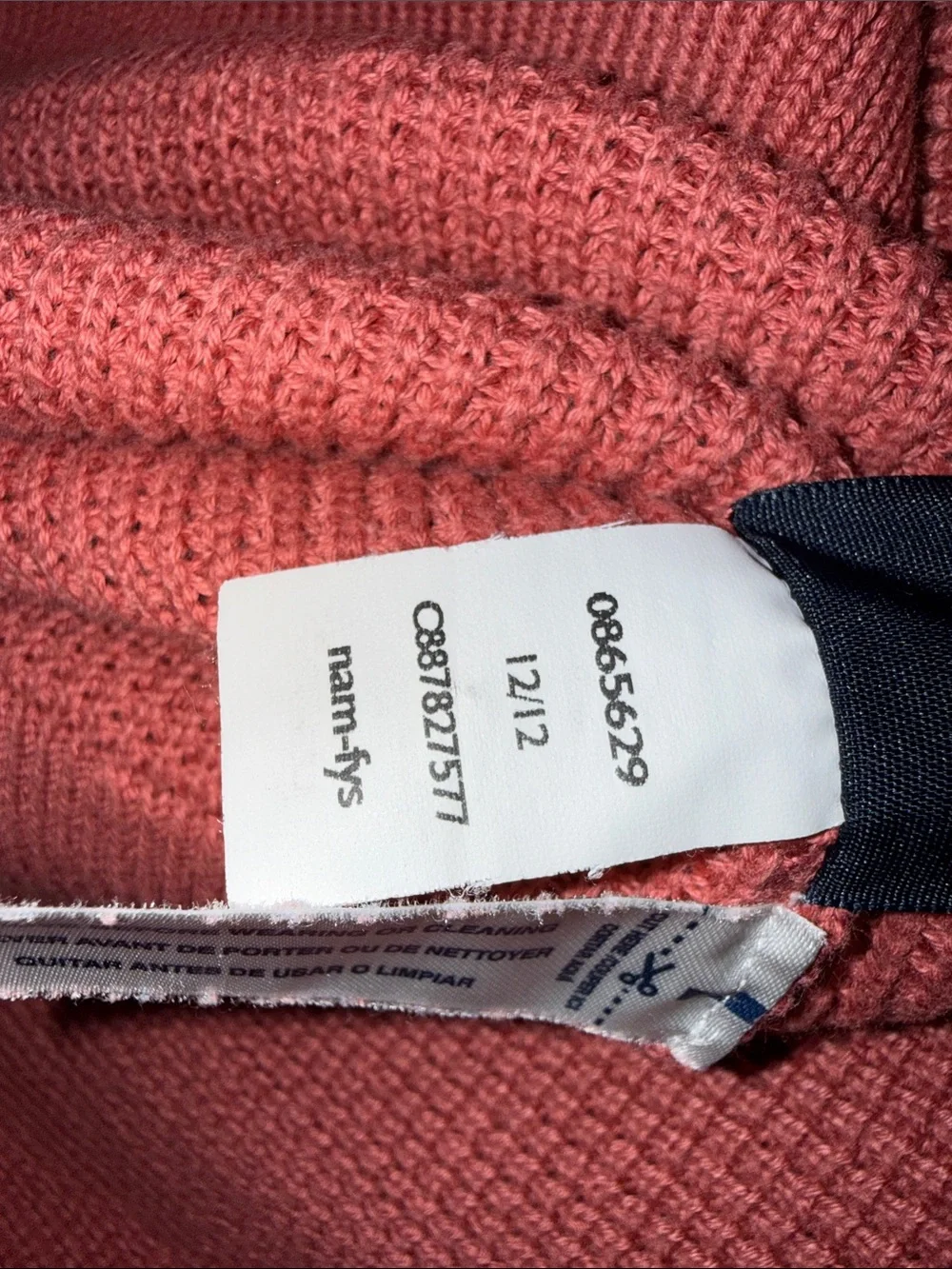 Vintage‎ Tommy Hilfiger Red Ribbed Shawl Collar Sweater Men's Size XL